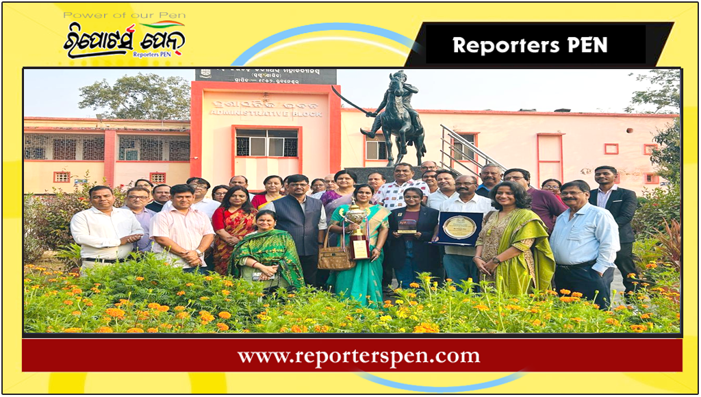 ବିଜେବି କଲେଜ ଛାତ୍ରୀ ତମନ୍ନା ଭୋଇଙ୍କୁ ଖଣ୍ଡପଡ଼ା ଟ୍ରଫି ସମ୍ମାନ ପ୍ରଦାନ